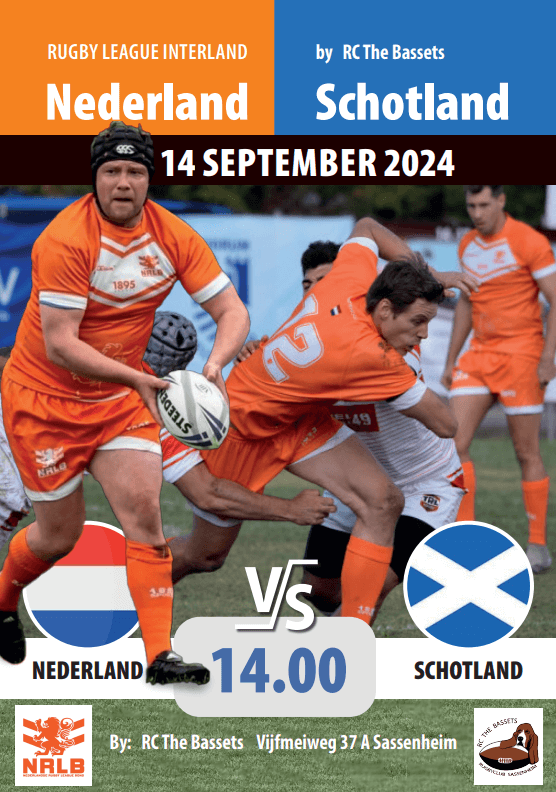 🏉Rugby League Interland Nederland – Schotland